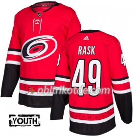 Carolina Hurricanes Trikot Victor Rask 49 Adidas 2017-2018 Rot Authentic - Kinder